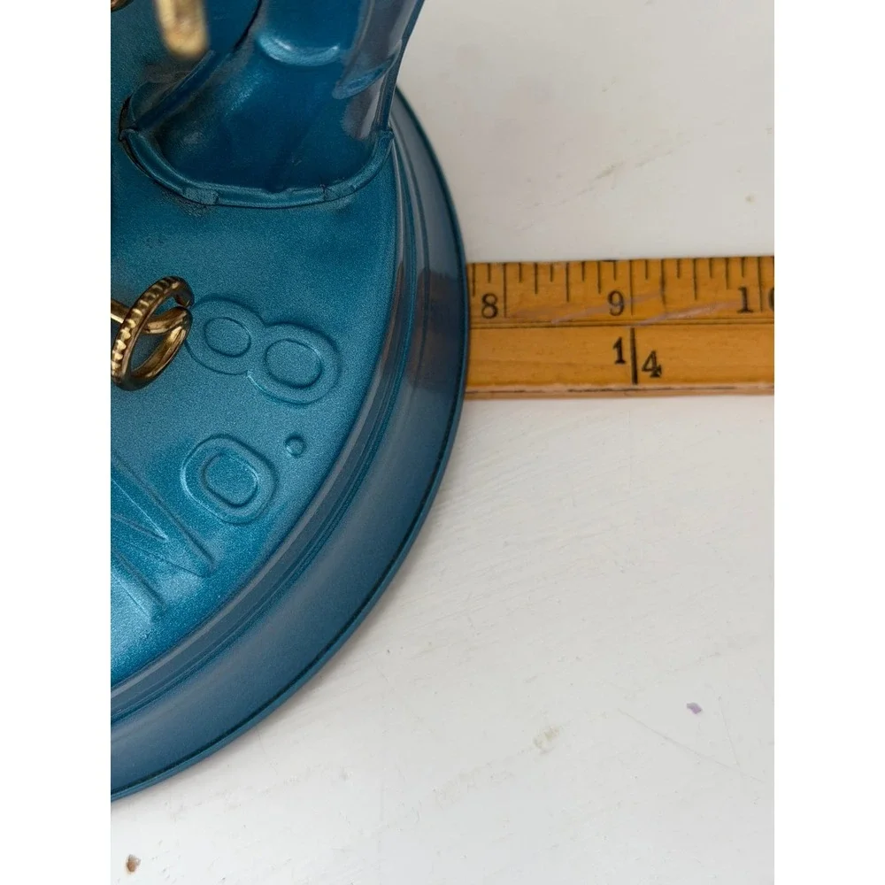 Dietz No. 8 Air Pilot Hurricane Lantern Metallic Blue Vintage Style Oil Lamp